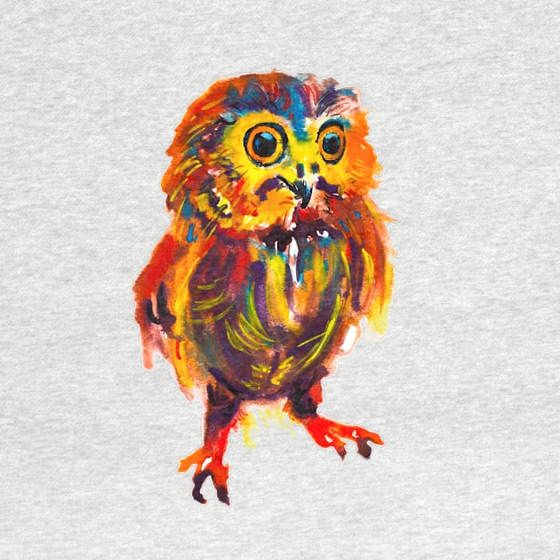 Cute Colorful Owl by beaugeste2280@yahoo.com